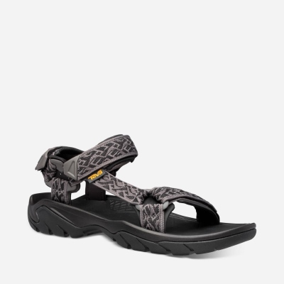 Teva Terra Fi 5 Universal - Men's Teva Sandals - Black | India (NTHS38071)